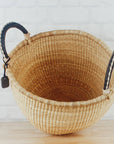 Bolga Baskets - Large Round Two Handle, Natural