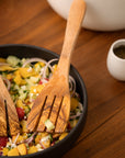 Olive Wood Serving Spatula Forks - Pair