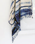 Indigo Shibori Throw - Spine