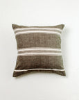 18" Aden Throw Pillow Cover - Grey with Natural