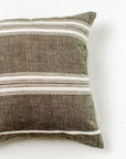 18" Aden Throw Pillow Cover - Grey with Natural