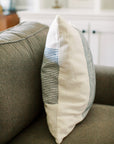 20" Riviera Throw Pillow Cover - Grey