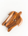 Acacia Wood Turtle Dish