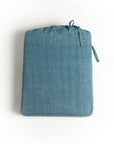 Linen Duvet Cover Set - Denim Blue