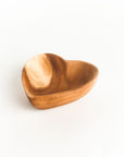 Acacia Wood 6" Heart Bowl