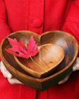 Acacia Wood 6" Heart Bowl