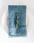 Stone Washed Linen Dinner Napkins