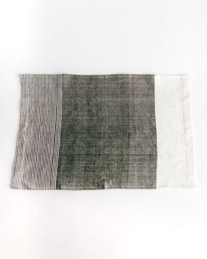 Linen Tea Towel - Undyed Stripe · , Under The Canopy