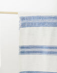 Aden Fabric Yardage - Natural with Blue